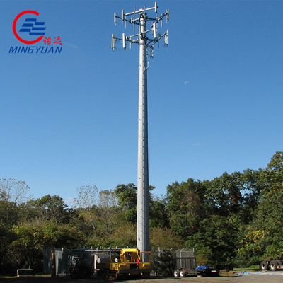 120 ft Heavy Monopole Tháp viễn thông Điện thoại di động Wifi ăng-ten Mast