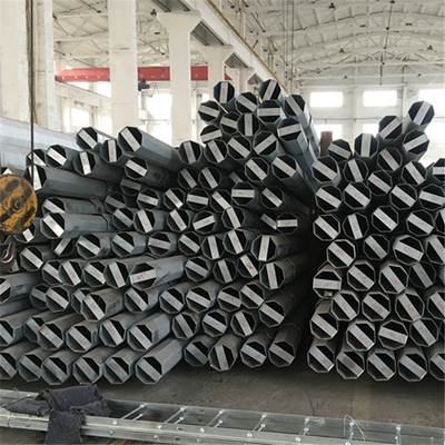 cột điện hình bát giác mạ kẽm nhúng nóng cột điện kim loại cực tiện ích cột thép hình ống