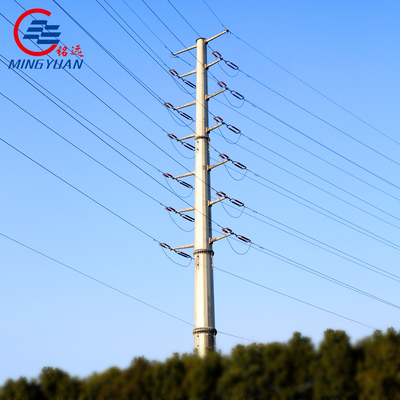 Tháp viễn thông đơn cực hình bát giác bằng thép 9-100m