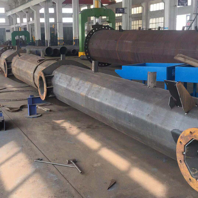 Cực điện cao thế mạ kẽm 110kv Hình lục giác 9m Tiện ích