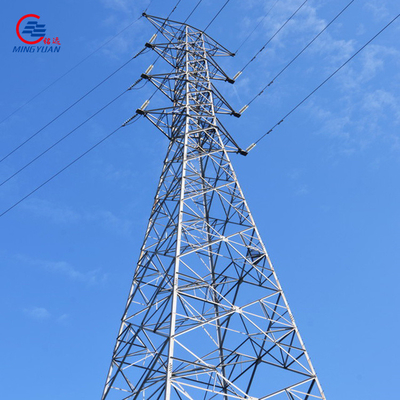 Tháp điện cao thế mạ kẽm Q355b Đường dây truyền tải 220kv