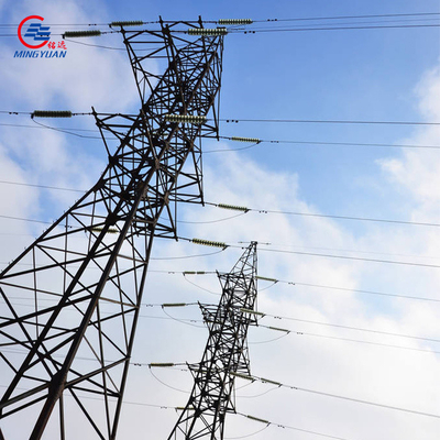Tháp truyền tải cột điện dạng lưới Thép góc 35kV 0,85 KN / Sqm