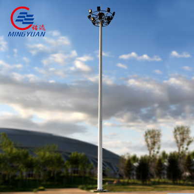 Thép cao Mast chiếu sáng Cực LED mạ kẽm Đèn đường năng lượng mặt trời Hình nón đa giác Hình bát giác
