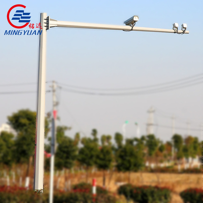 Camera quan sát kim loại mạ kẽm hình chữ L Giám sát camera tiện ích hình ống thép cực