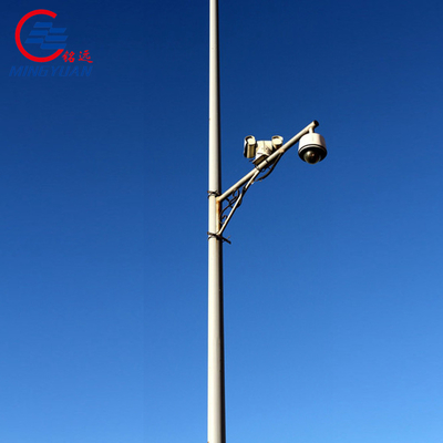 Camera gắn camera quan sát cực thép mạ kẽm Giám sát an ninh tiện ích hình bát giác kim loại