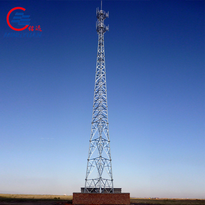 Điện thoại di động 100 Tháp tự hỗ trợ Wifi GSM Telecom Mast Antenna